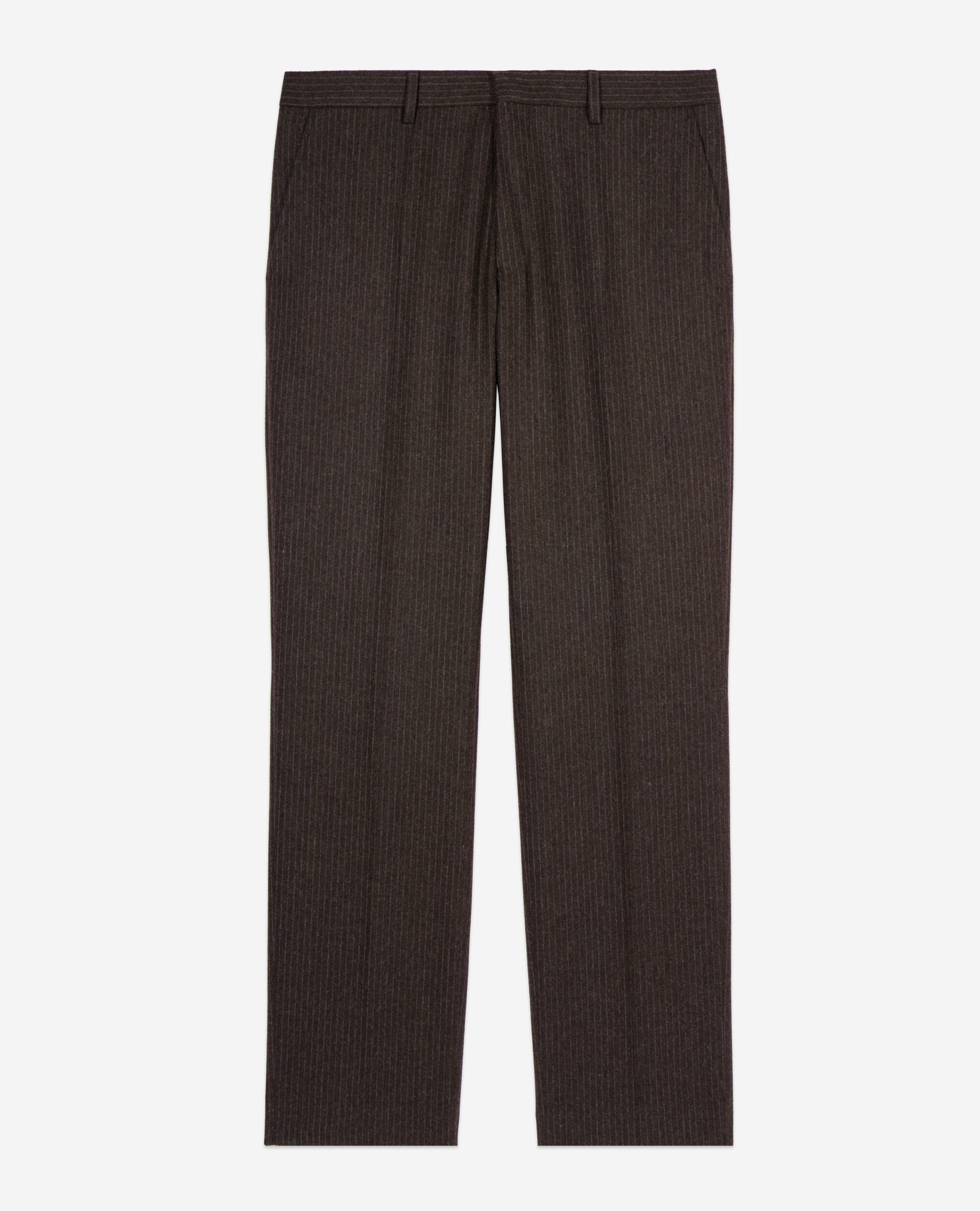 Brown striped wide-leg trousers, BROWN, hi-res image number null