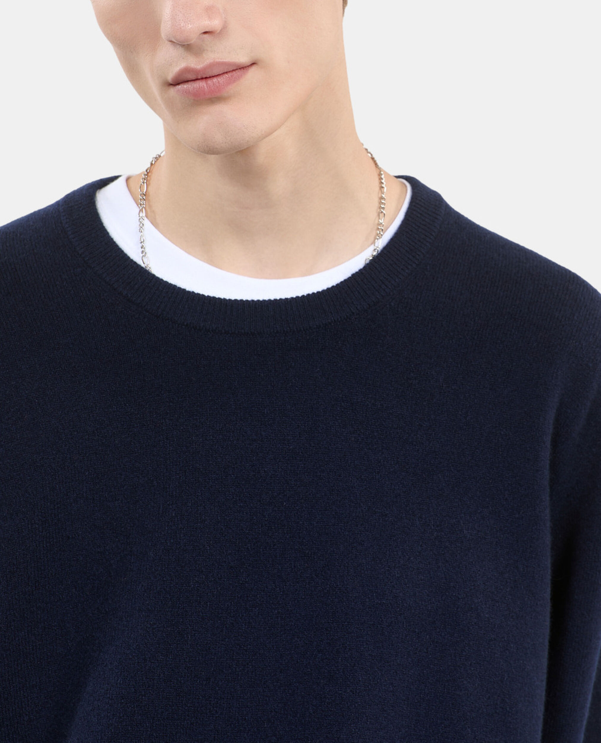 Pull en cachemire bleu marine, NAVY, hi-res image number null