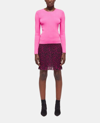 The Kooples DAMEN PINK rosa pullover mit rundhalsausschnitt