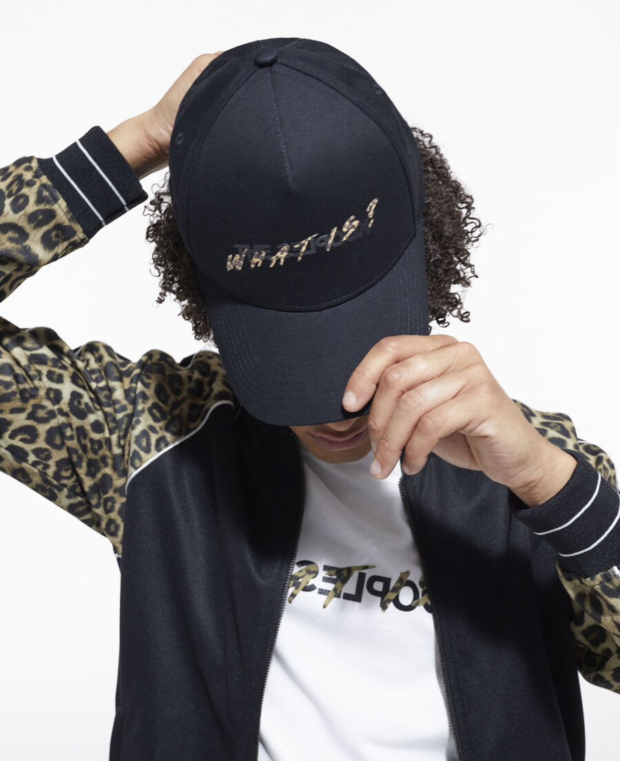 black and leopard print what is cap