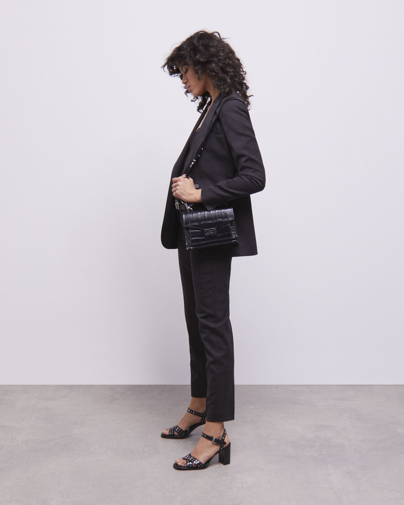 The Kooples FEMME BLACK pantalon de costume noir