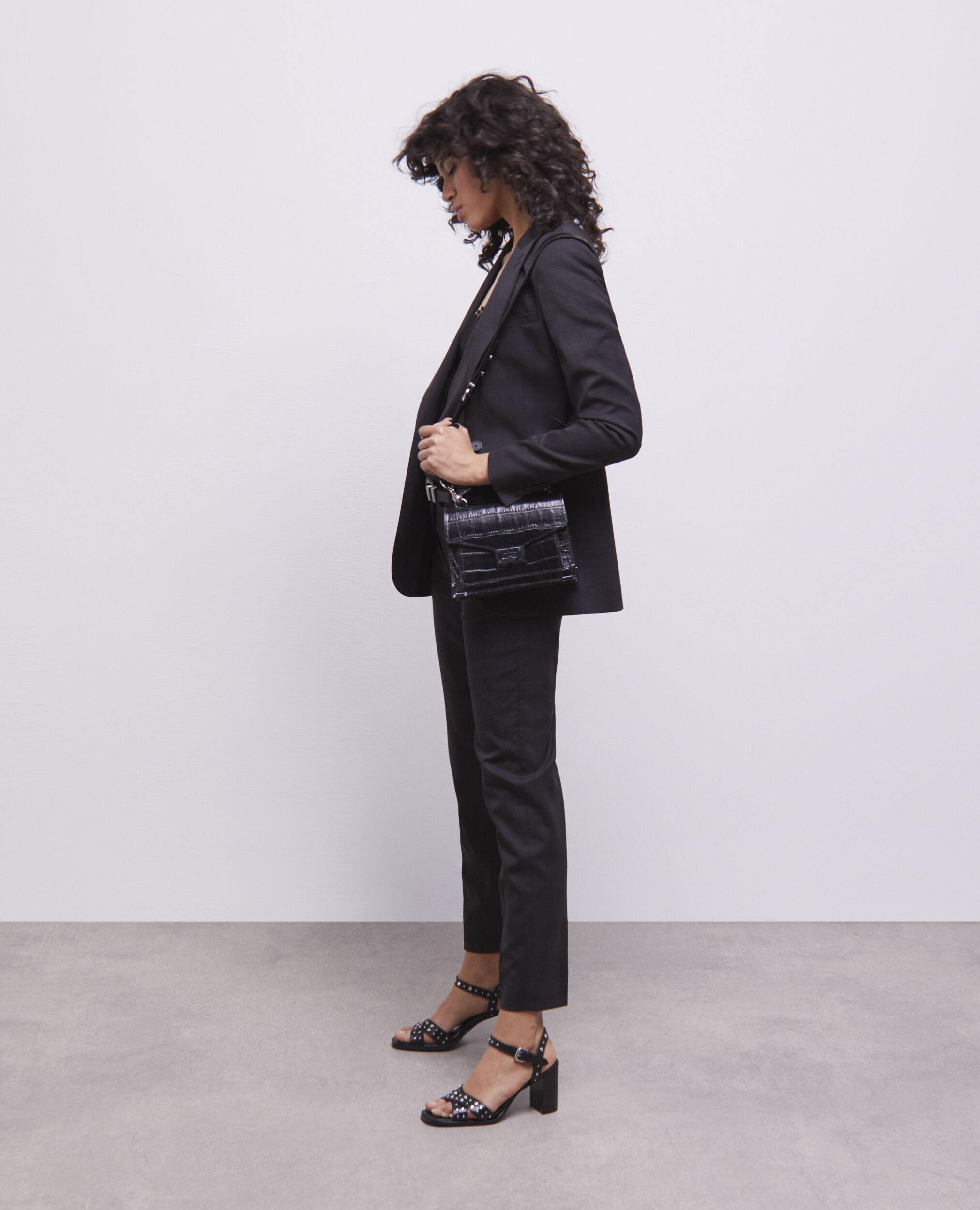 Black suit pants, BLACK, hi-res image number null