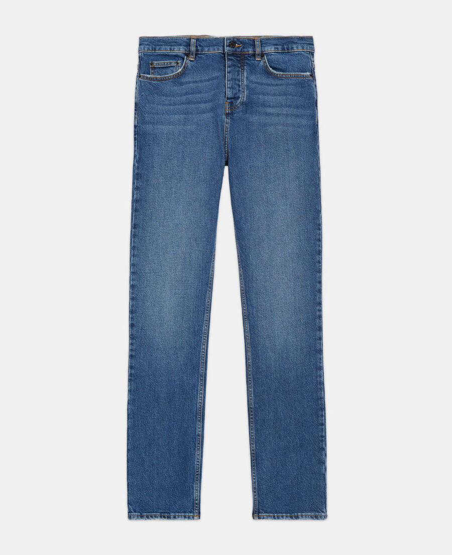 blue slim-fit jeans