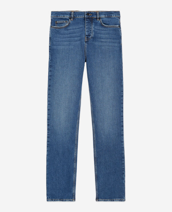 blue slim-fit jeans