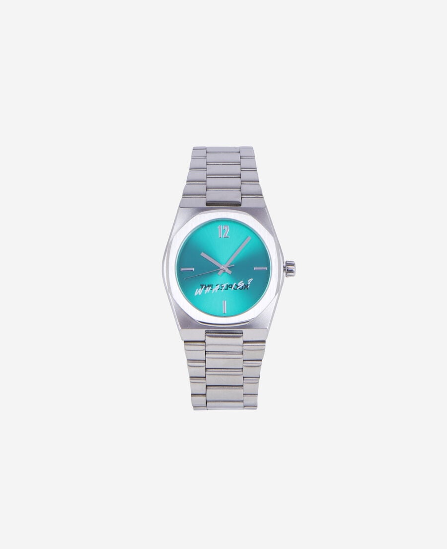 The Kooples UNISEX SILVER was ist eine silberne uhr mit grünem zifferblatt