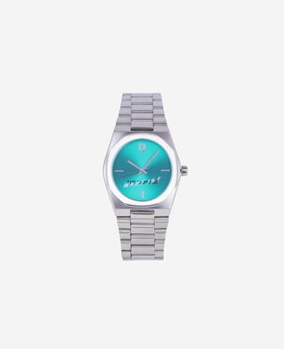 The Kooples UNISEX SILVER was ist eine silberne uhr mit grünem zifferblatt