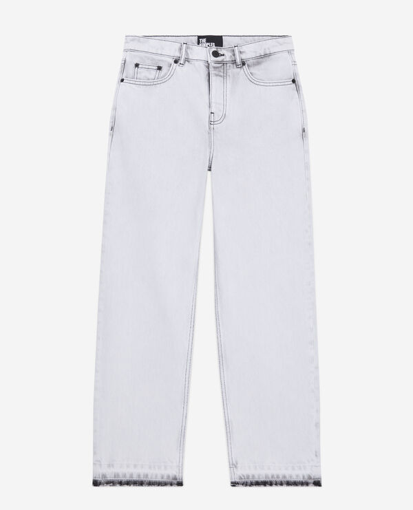 straight bleached white jeans