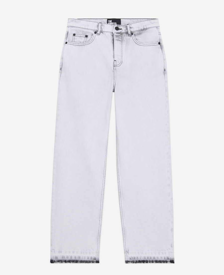 straight bleached white jeans