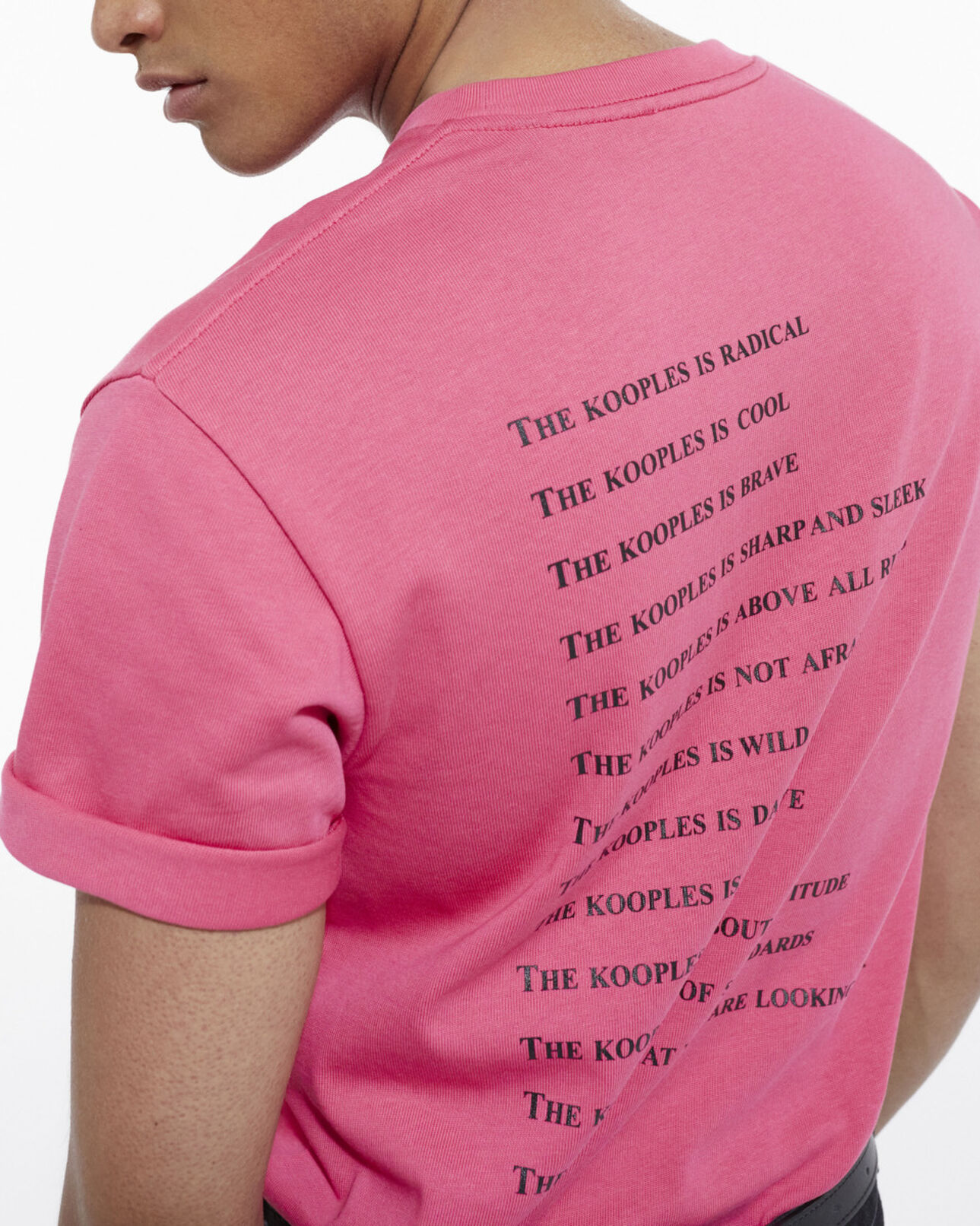 The Kooples HOMME OLD ROSE t-shirt what is rose