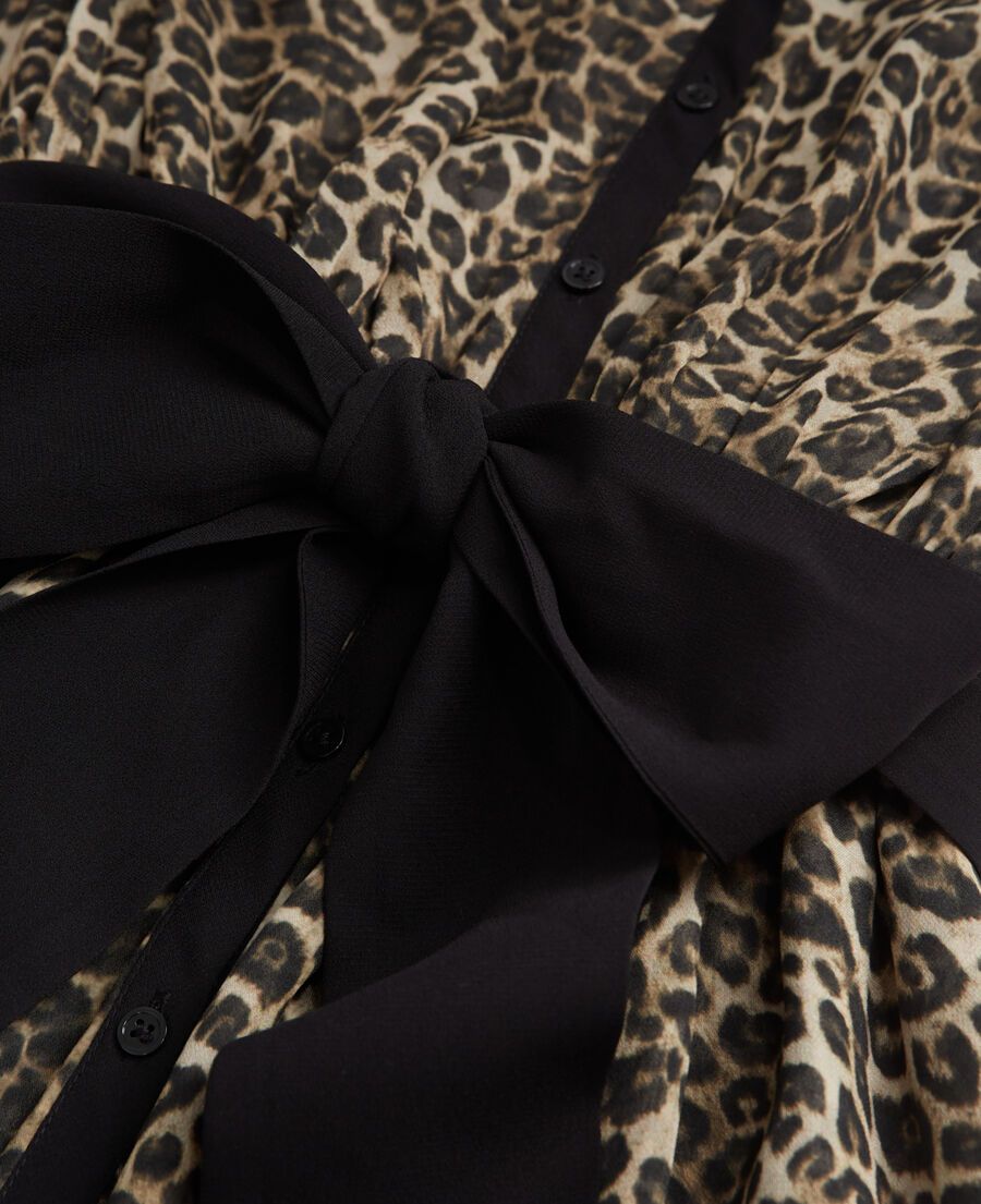 vestido largo leopardo