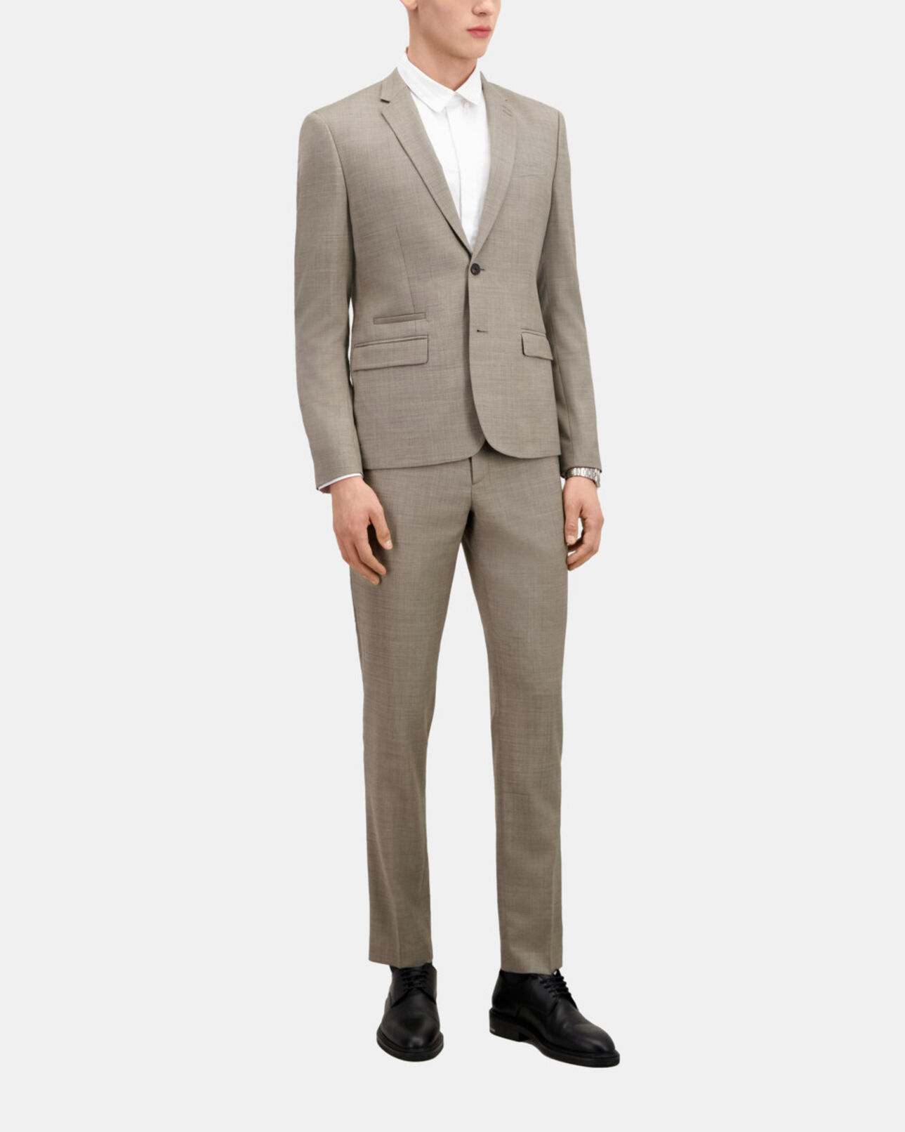 The Kooples MEN BEIGE beige wool suit jacket