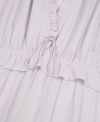 The Kooples FEMME LIGHT PURPLE robe courte avec volants lilas