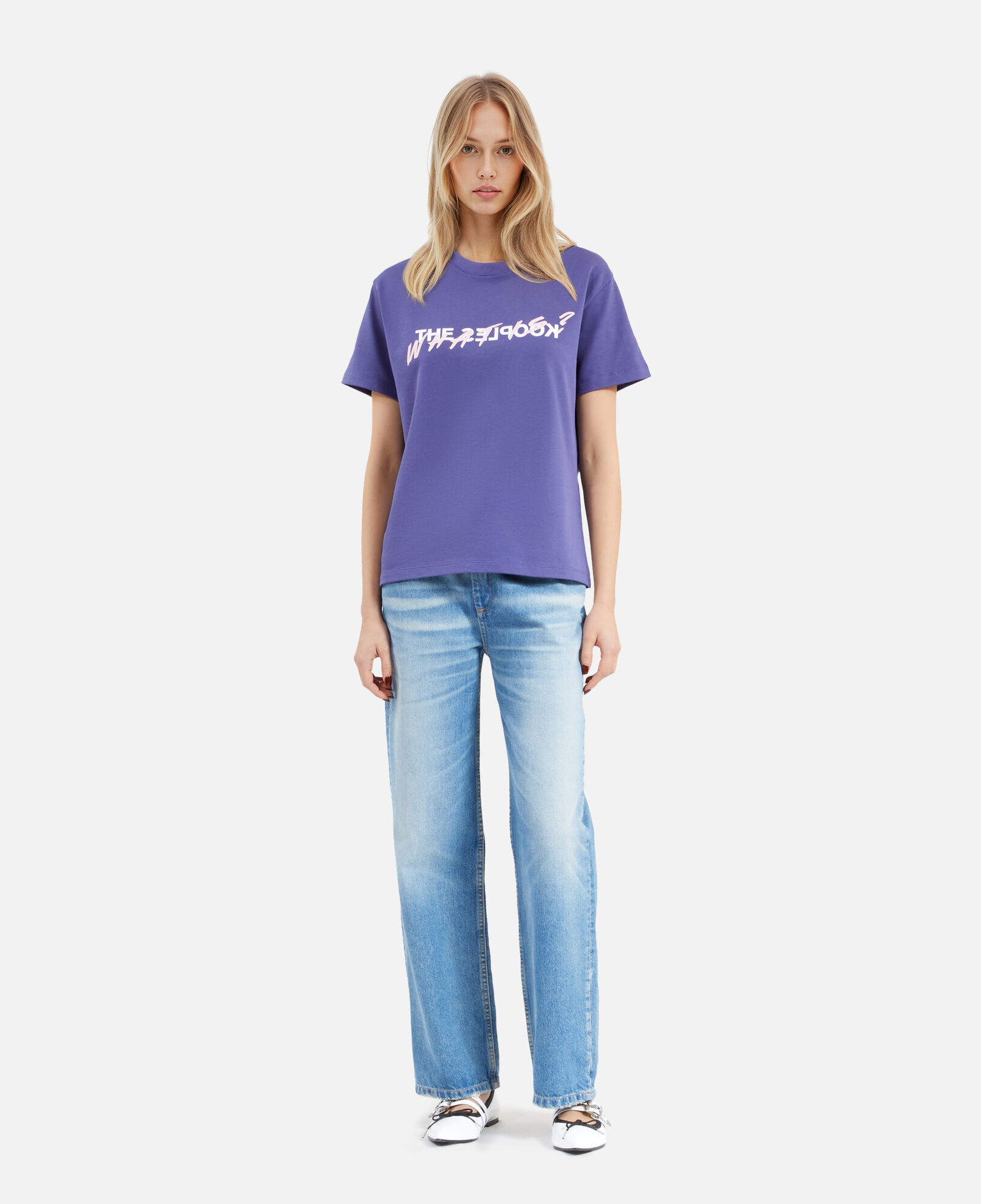 The Kooples WOMEN BLUE ATLANTIQUE purple what is t-shirt