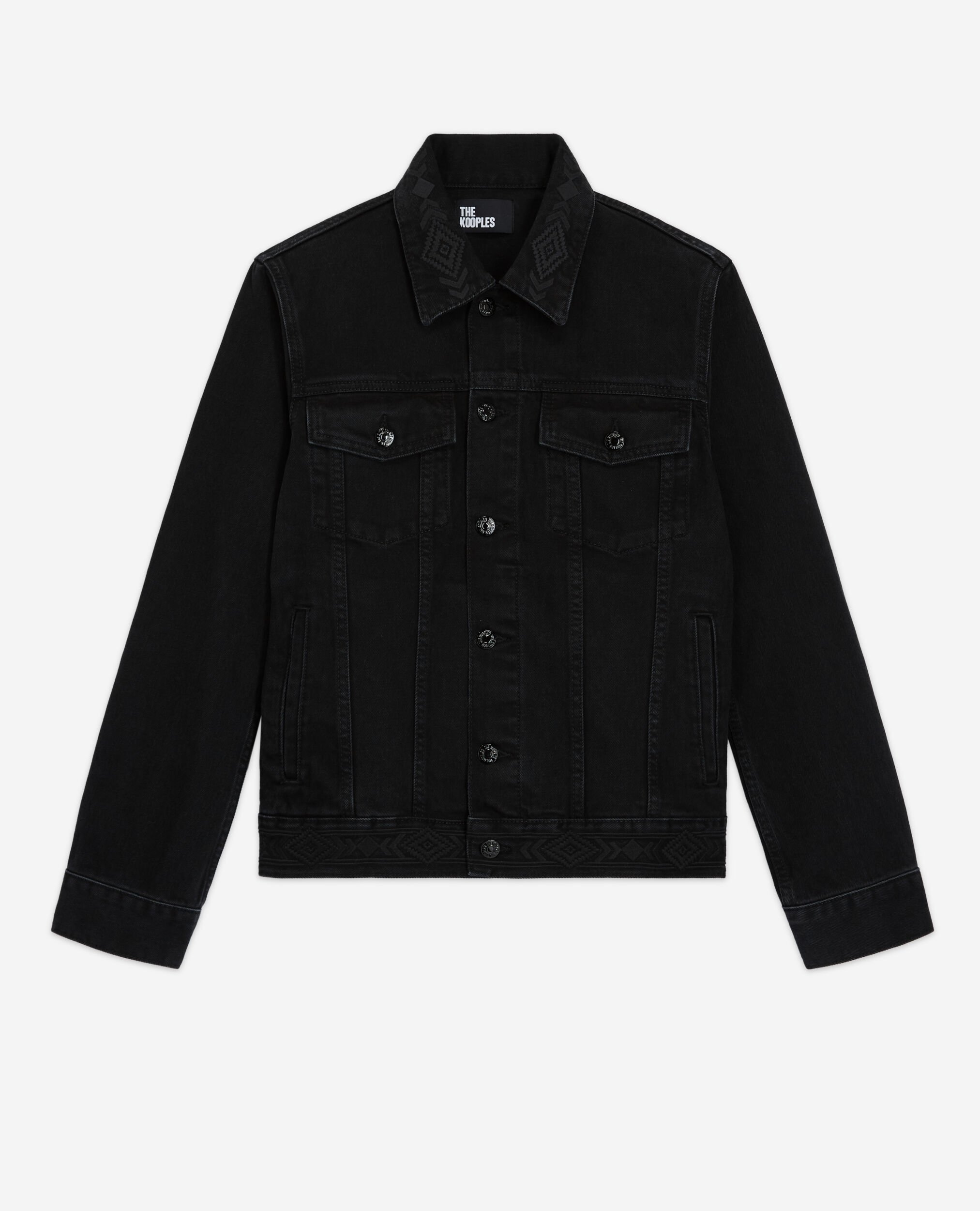 Fleece lined black new arrivals denim jacket womens