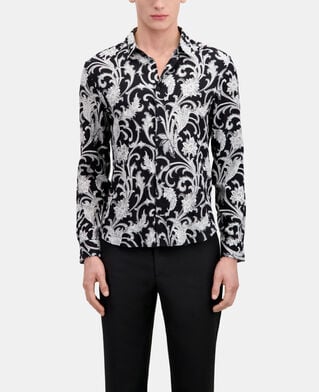 The Kooples MEN BLACK WHITE printed shirt