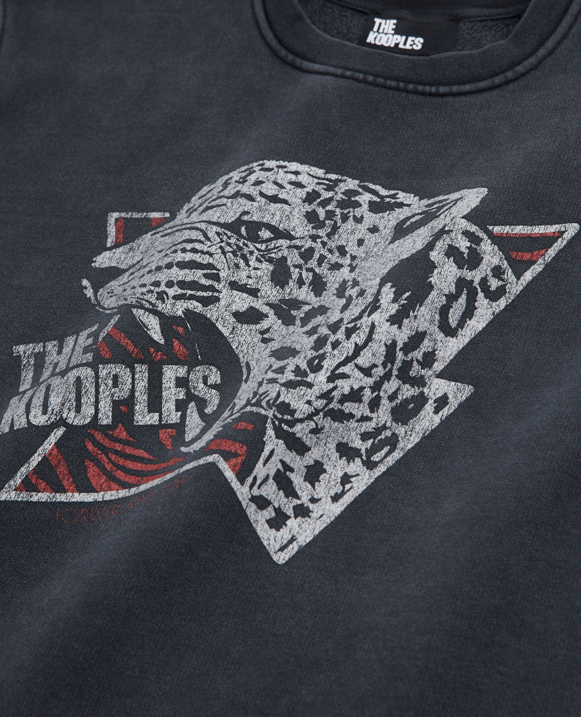 Sweatshirt sérigraphié tigre noir | The Kooples