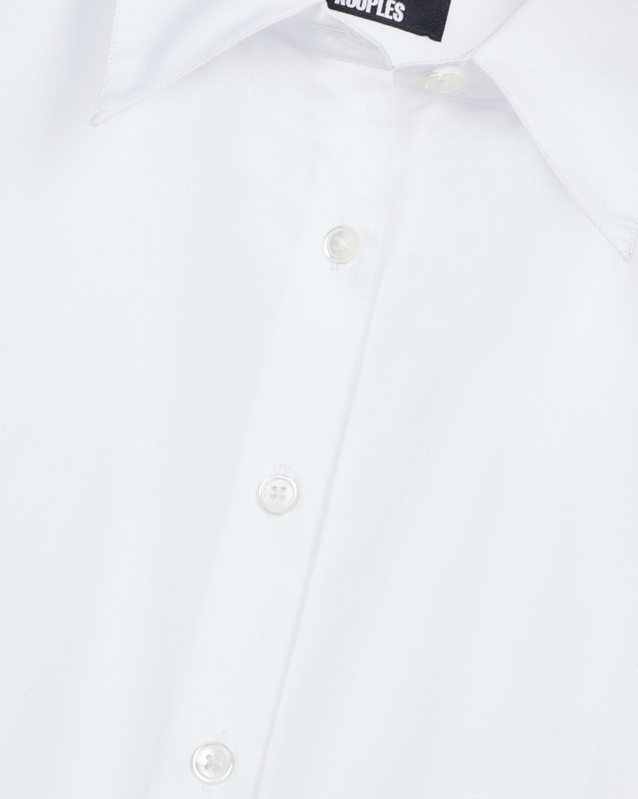 The Kooples WOMEN WHITE white poplin shirt