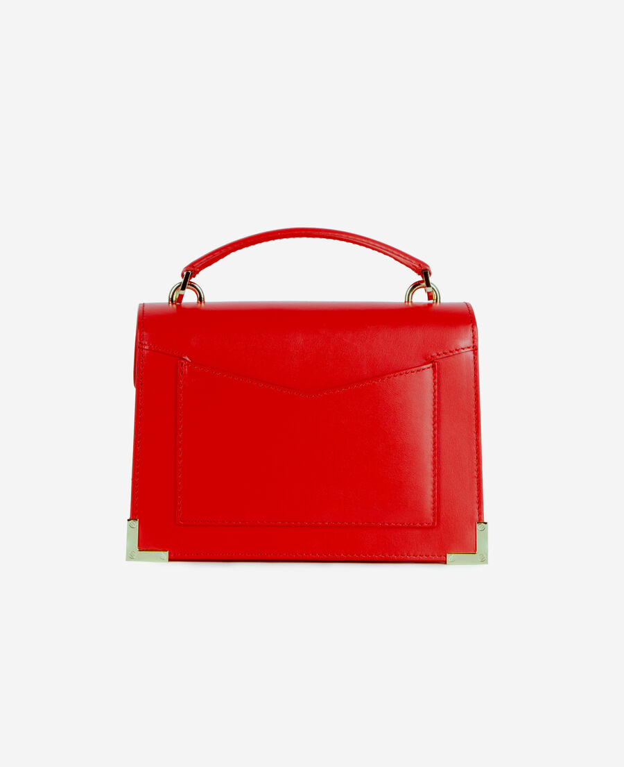 The Kooples WOMEN ORANGE RED small emily bag in red leather