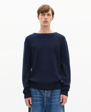 The Kooples HOMME NAVY pull col bateau marine