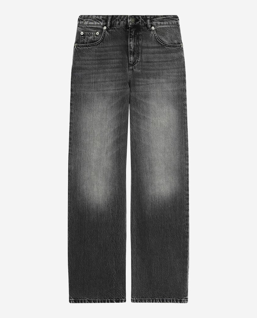 The Kooples WOMEN BLACK black wide-leg jeans