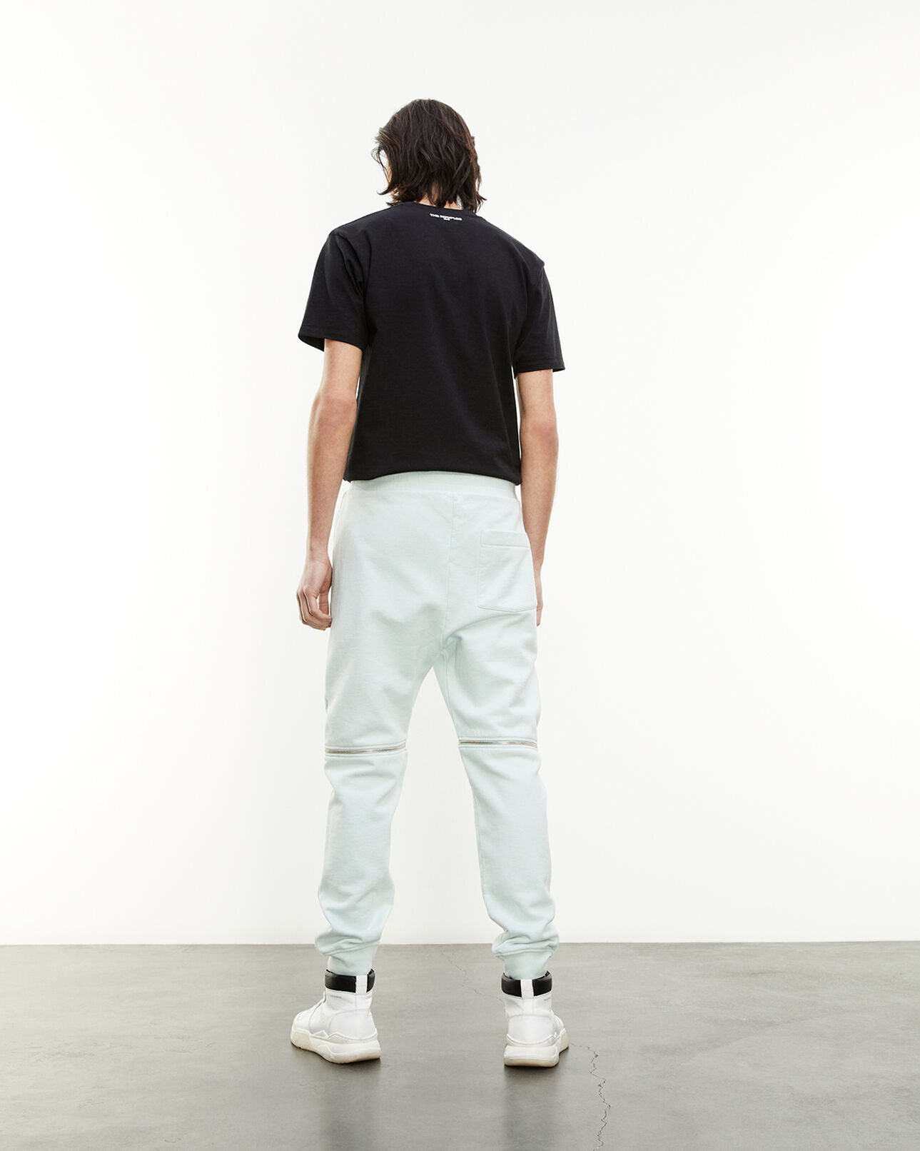 The Kooples HOMME MINT jogging vert zippé à triple logo