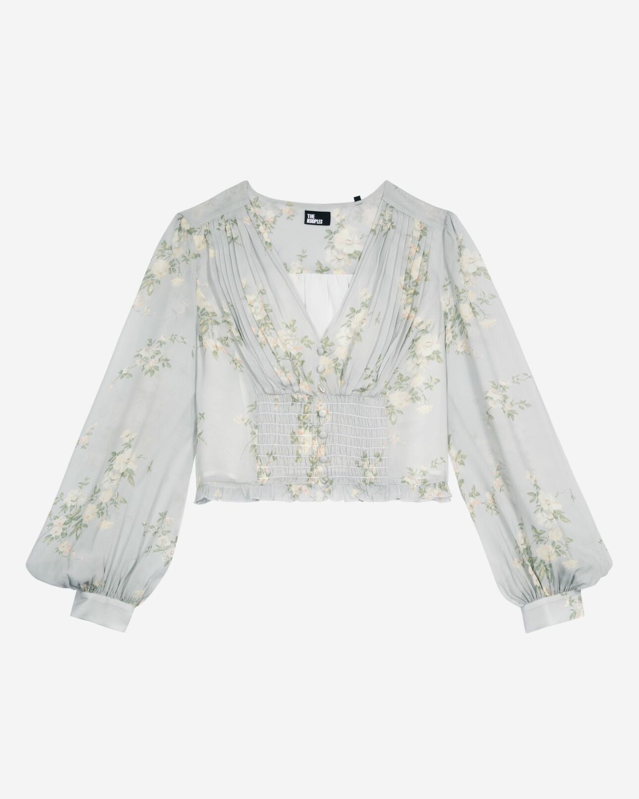 The Kooples WOMEN BLUE blue floral print top