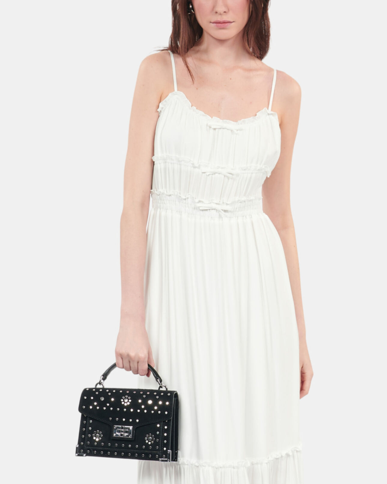 The Kooples MUJER BLACK bolso emily pequeño piel negro tachuelas