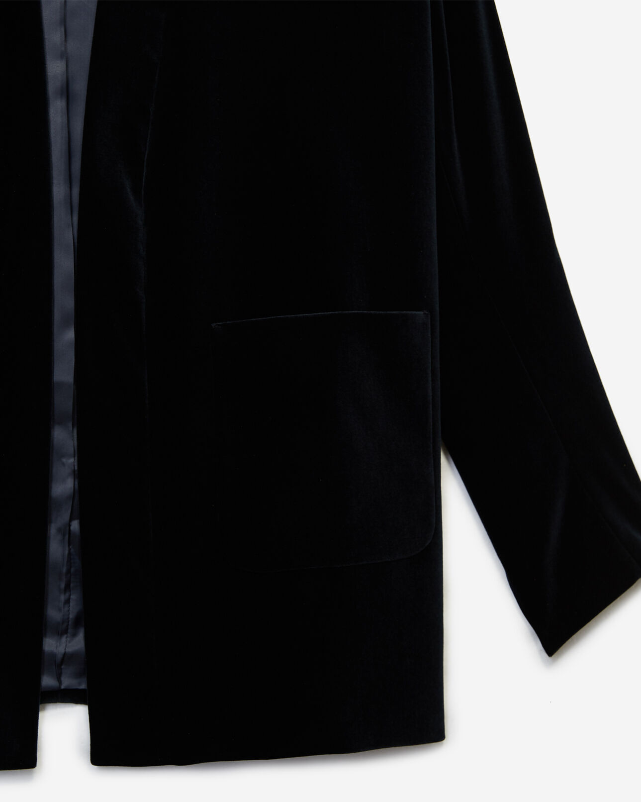 The Kooples HOMME NAVY kimono velours imprimé cachemire