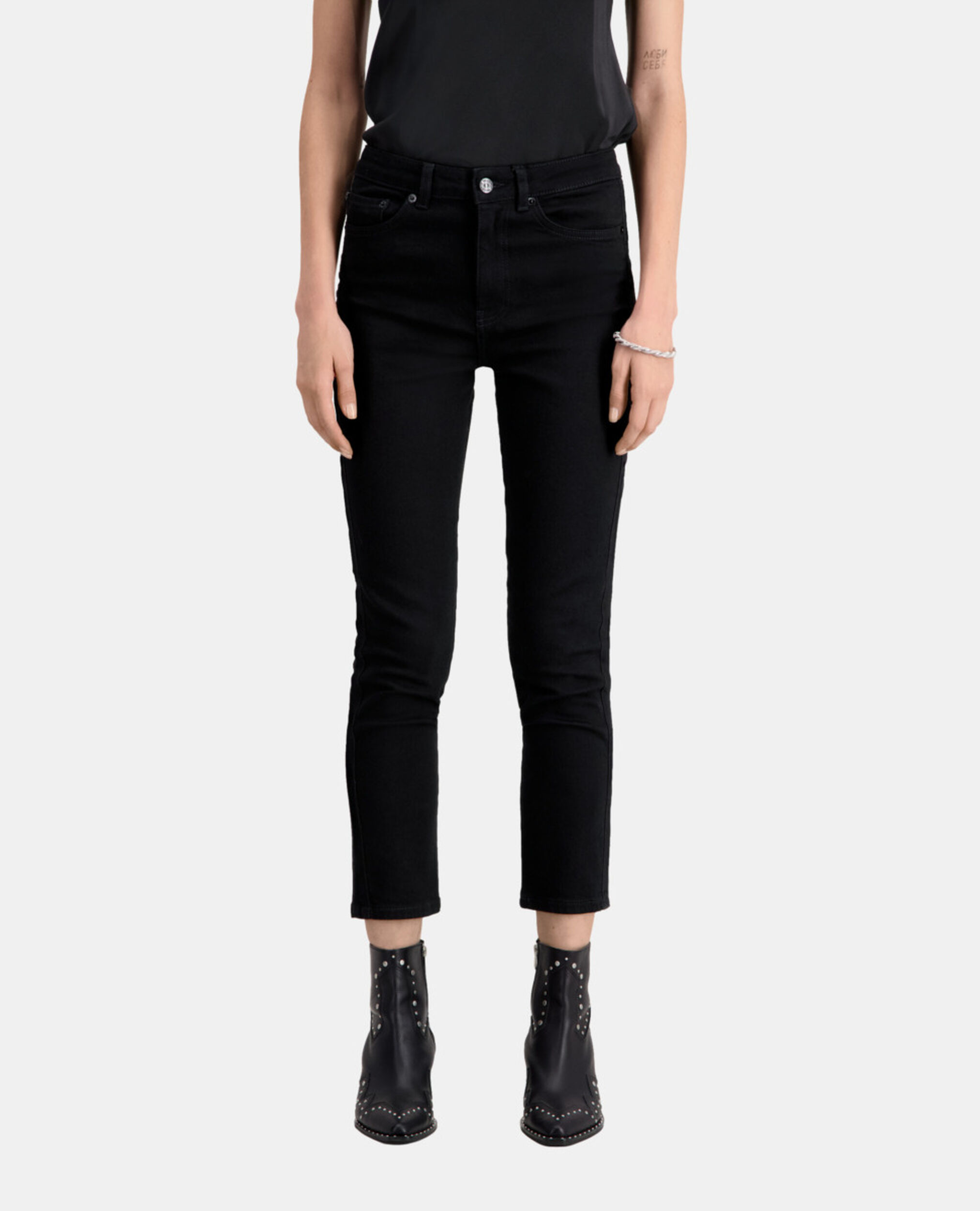 Black slim jeans, BLACK WASHED, hi-res image number null