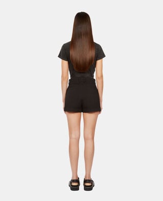 The Kooples MUJER BLACK pantalón corto de tweed negro