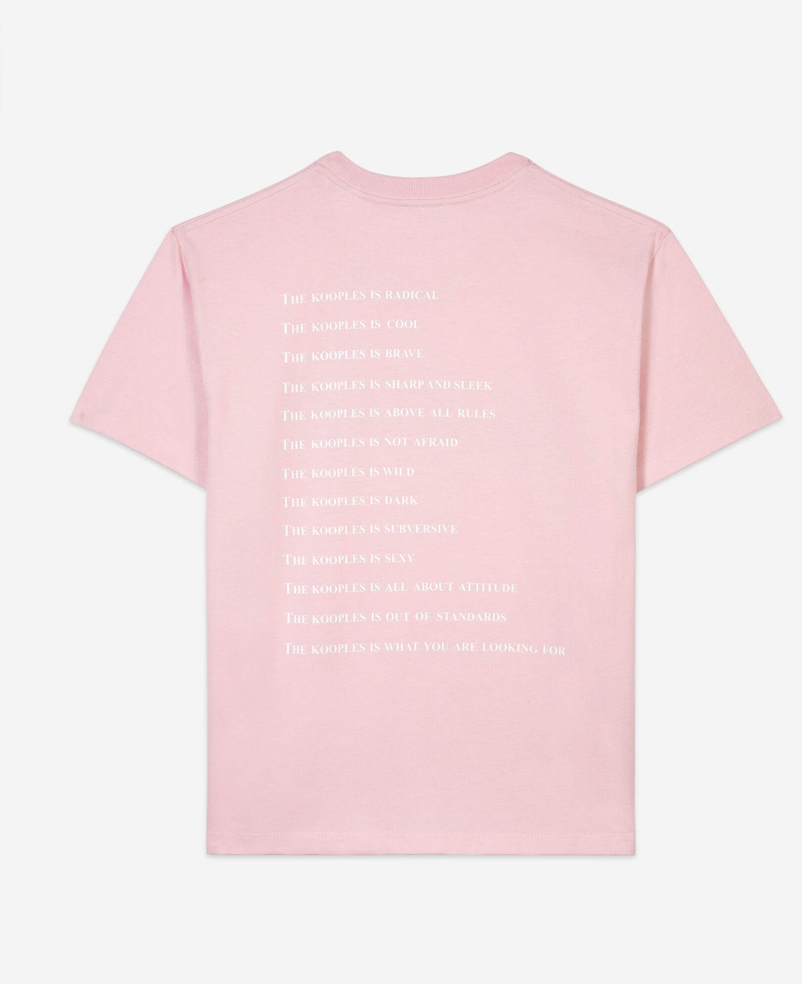 The Kooples F POWDER PINK pink what is t-shirt with rhinestones