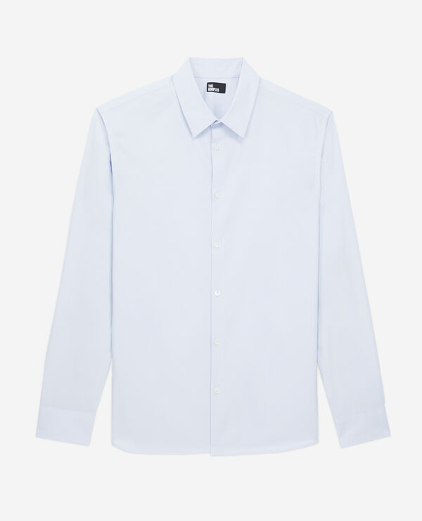 formal blue shirt