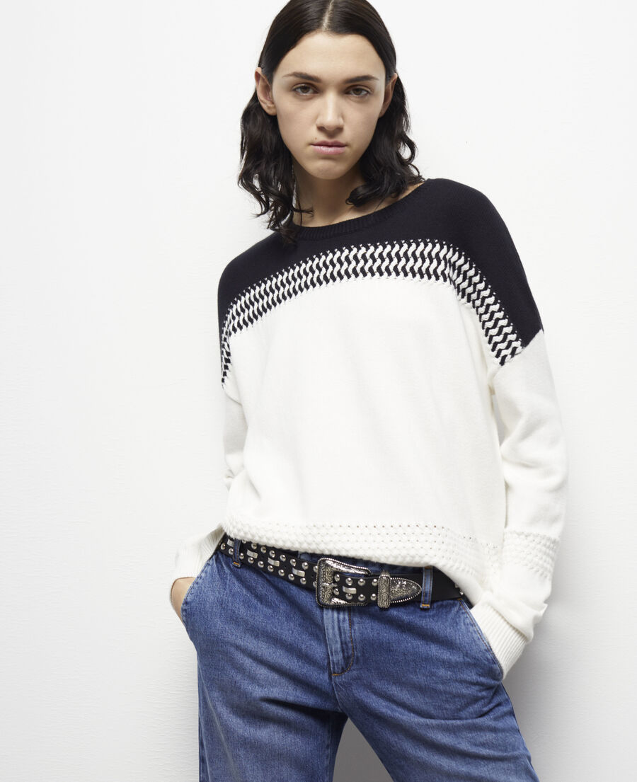 two-tone jumper