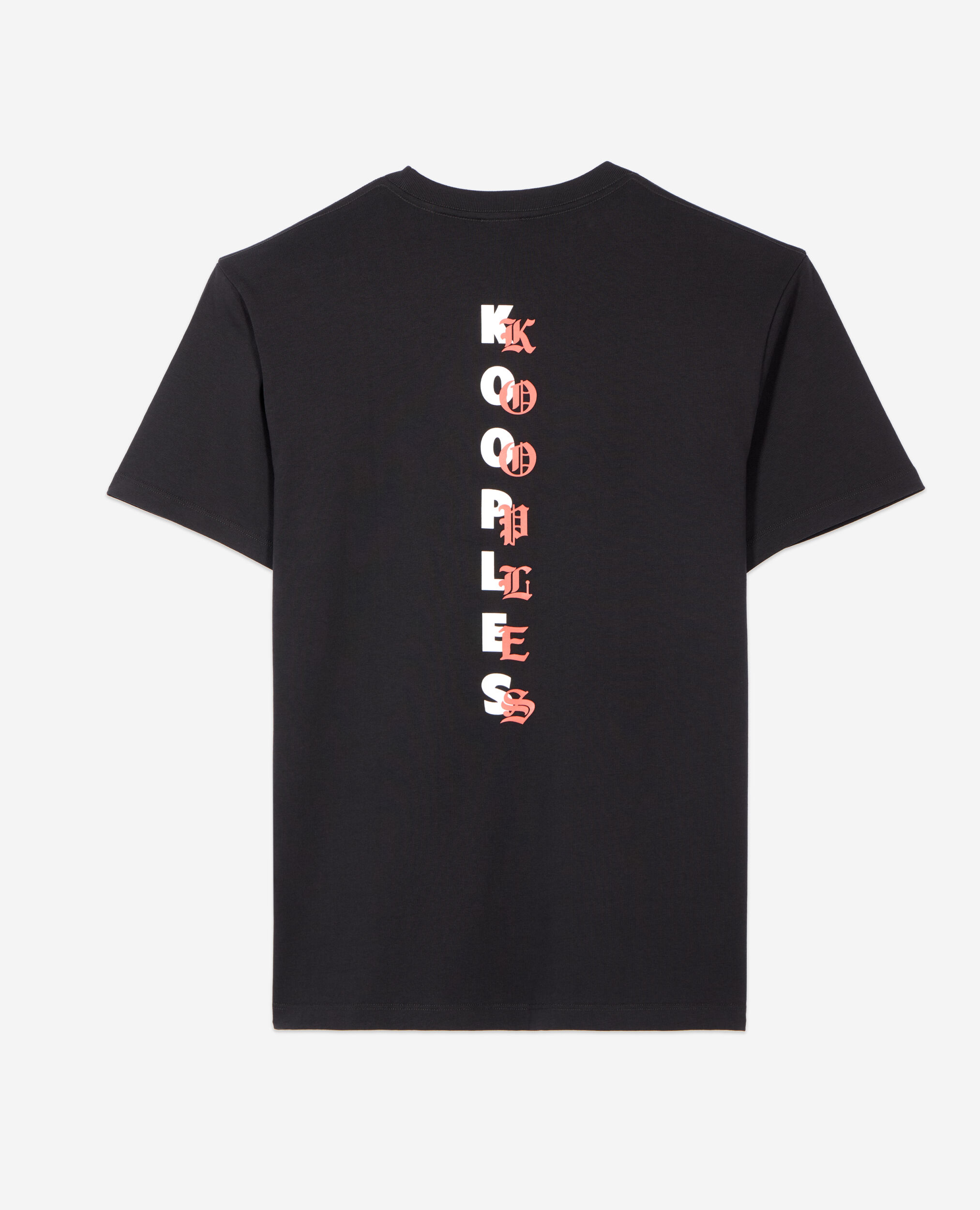 Men's black t-shirt with Logo serigraphy, BLACK, hi-res image number null