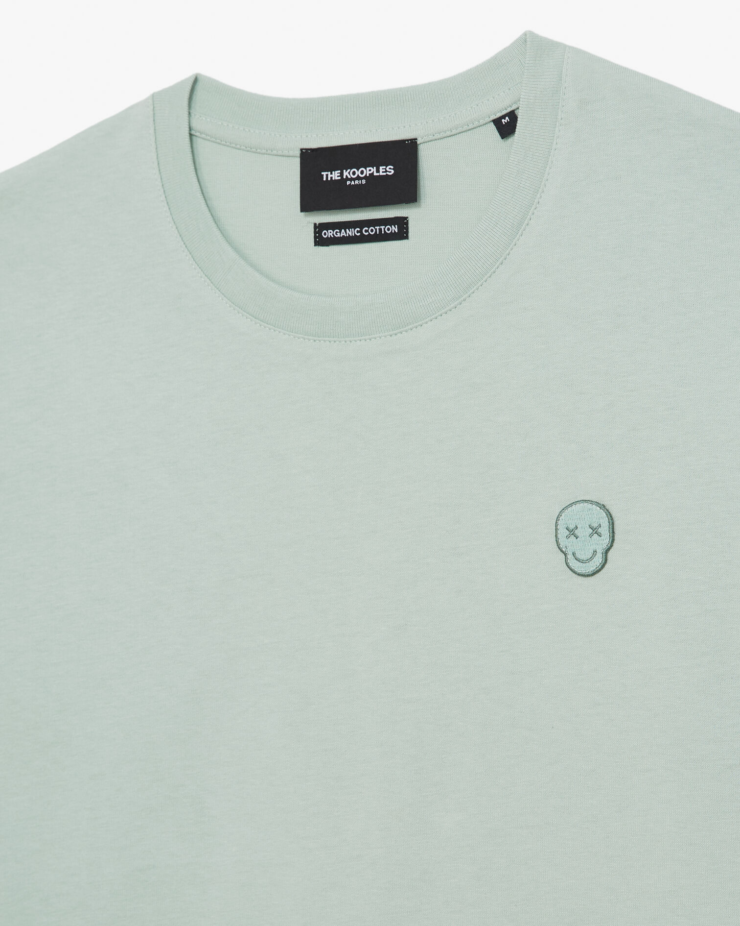 T-Shirt mintgrün Baumwolle Totenkopf, FROSTY GREEN, hi-res image number null
