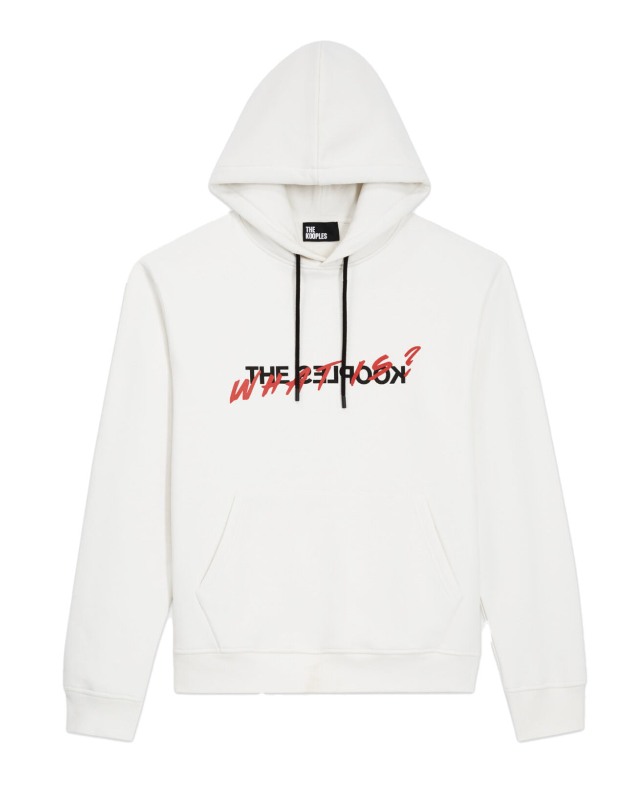 The Kooples MEN ECRU men's ecru sweatshirt with what is screen print