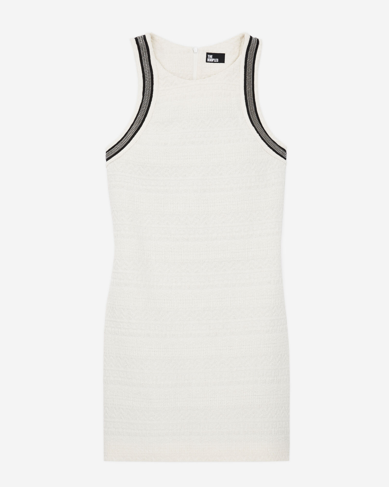Kurzes, ecrufarbenes Kleid, ECRU, hi-res image number null