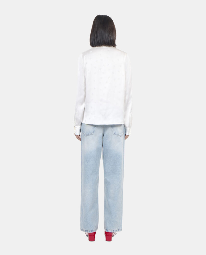 The Kooples FEMME ECRU chemise jacquard &eacute;crue