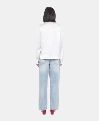 The Kooples WOMEN ECRU ecru jacquard shirt