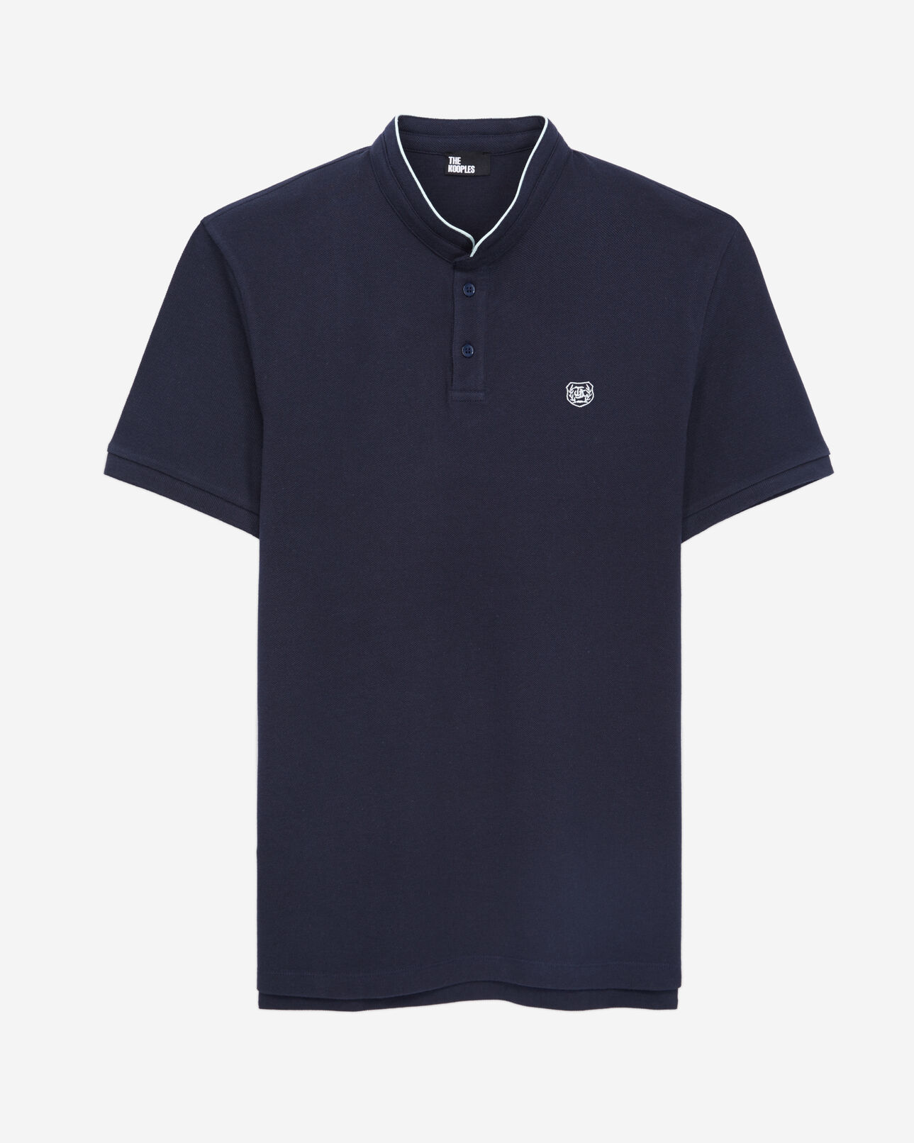 The Kooples MEN NAVY navy blue cotton polo t-shirt