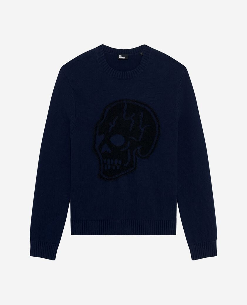 The Kooples MEN NAVY navy skull sweater
