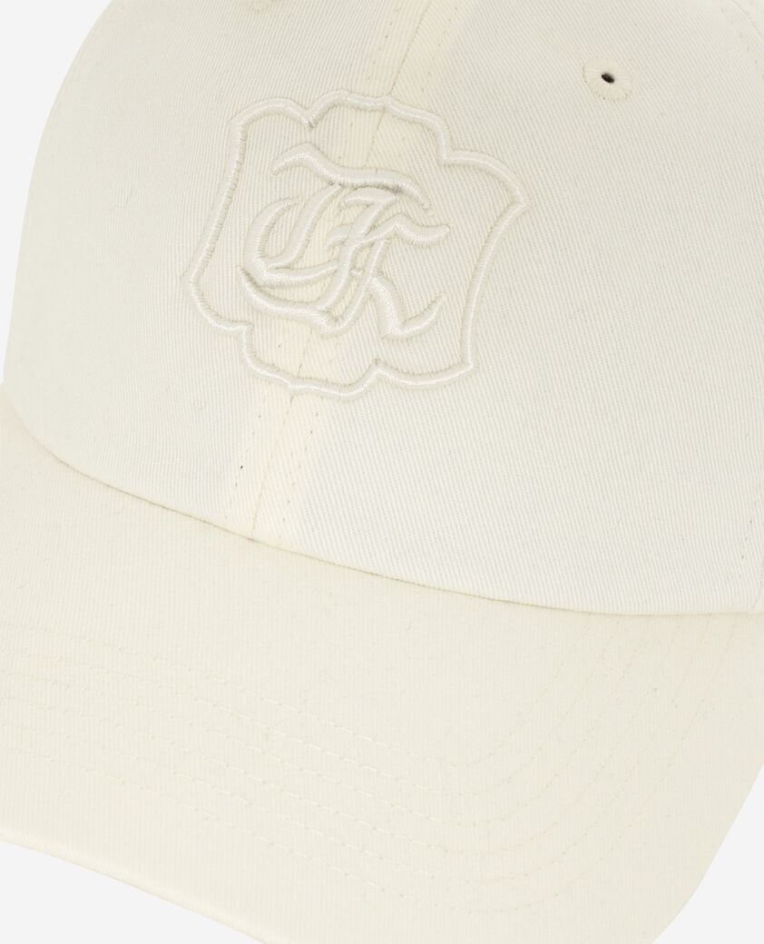 The Kooples MIXTA ECRU gorra con escudo bordado en color crudo