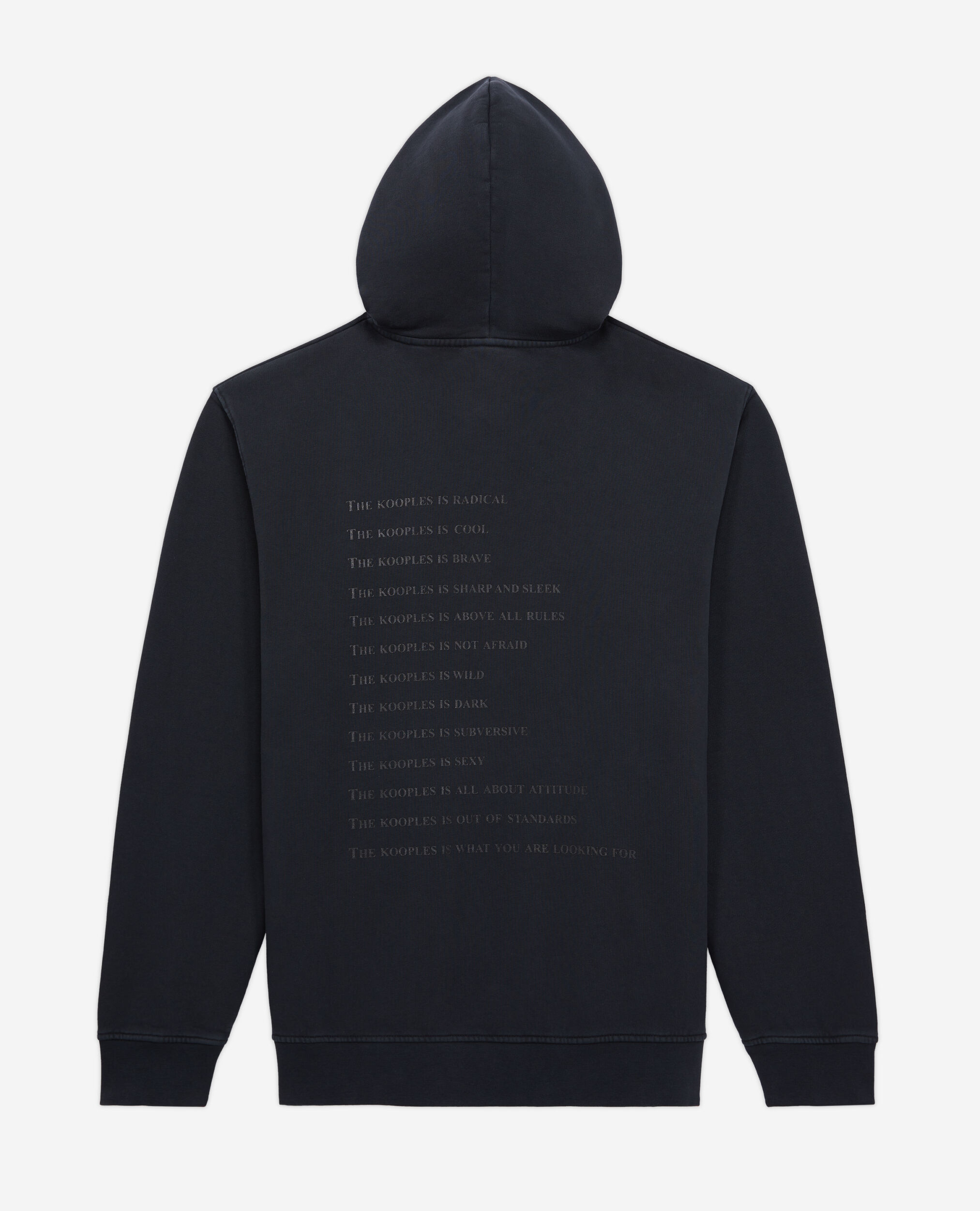 Men's Black What is hoodie, BLACK WASHED, hi-res image number null