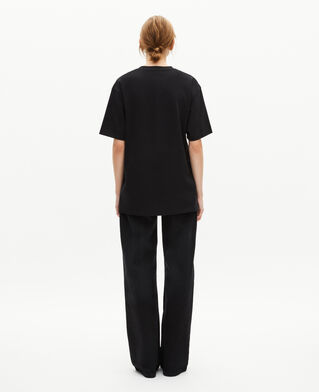 The Kooples HOMME BLACK t-shirt droit uni noir