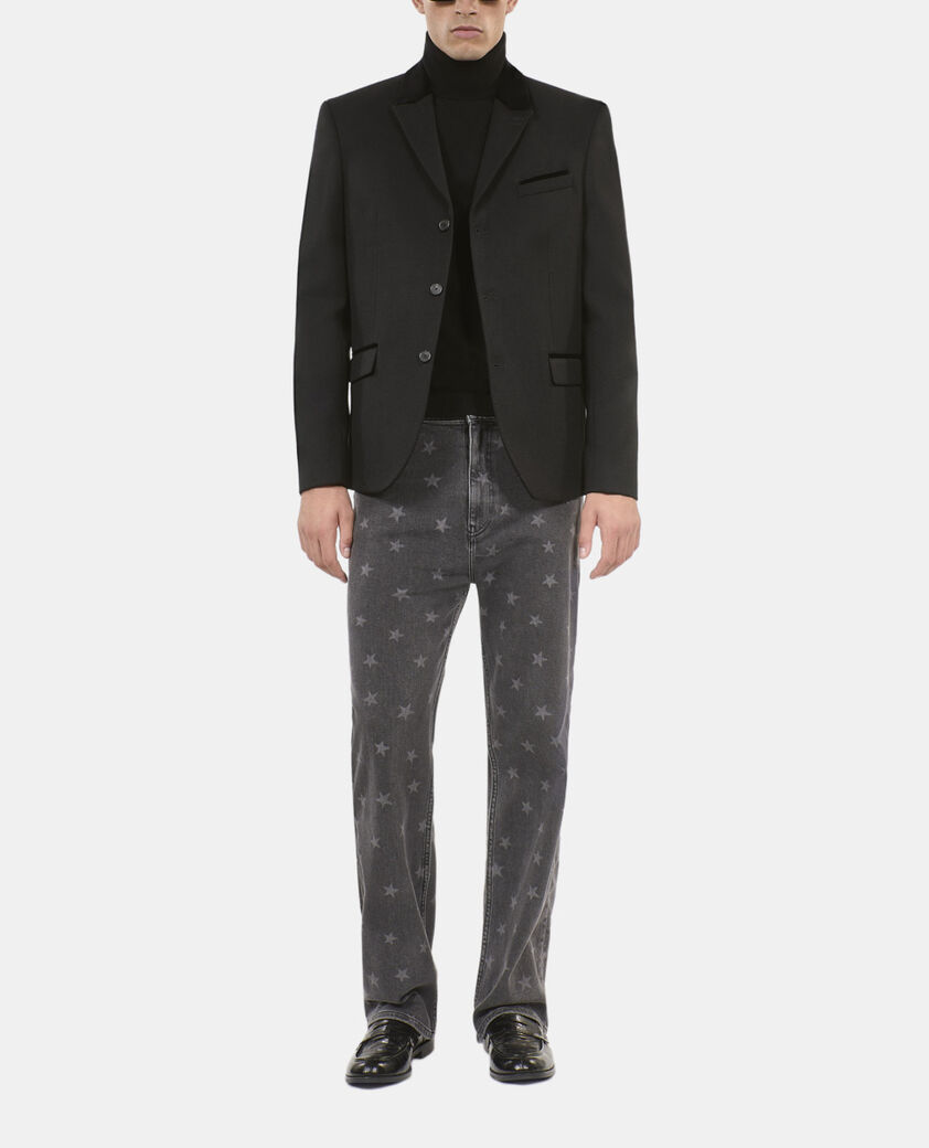 The Kooples HOMME BLACK blazer en laine noire
