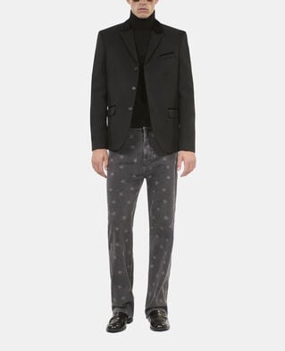 The Kooples HOMME BLACK blazer en laine noire