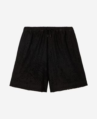 The Kooples H BLACK black lace shorts