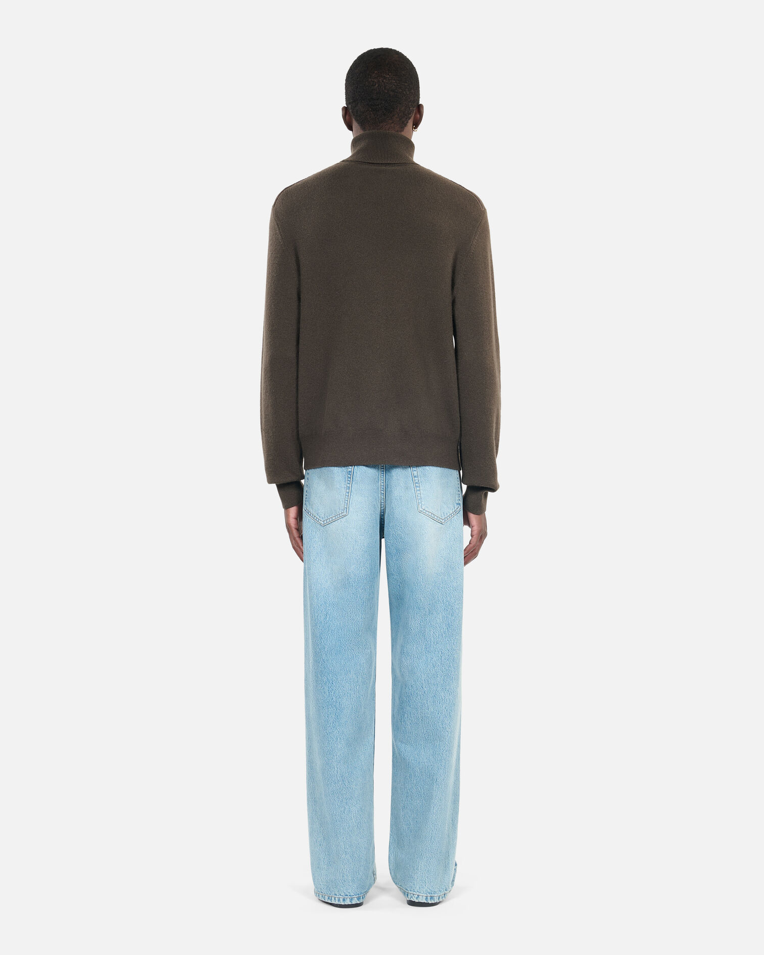 Khakifarbener Pullover aus Kaschmir, KAKI, hi-res image number null