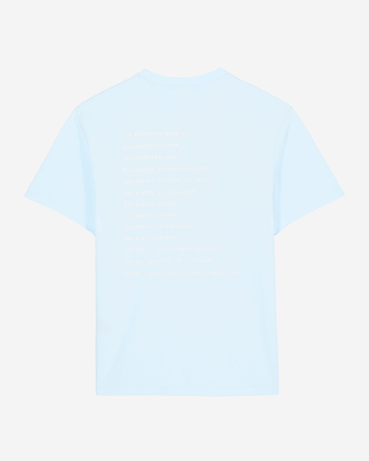 The Kooples HOMME BLUE SKY t-shirt what is bleu clair