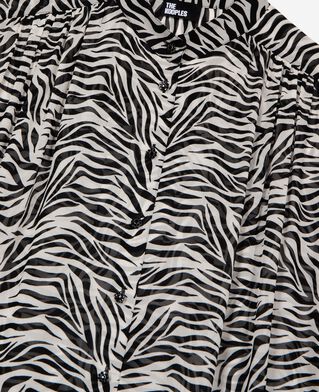 The Kooples WOMEN BLACK WHITE zebra print shirt